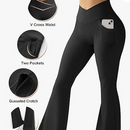 Ribbed Yoga Pants for Gym & Fitness back view